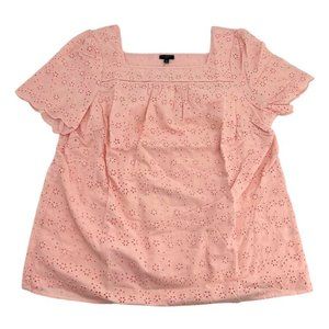 Talbots | Women's Short Sleeve Top | Pink | Size 1X